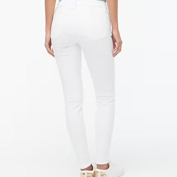 NWT J Crew 8" Rise White Skinny Jean in Signature Stretch - Picture 10 of 12
